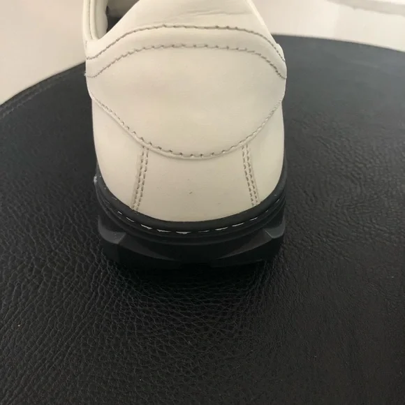 Salvatore Ferragamo White and Black Gancini Sneakers